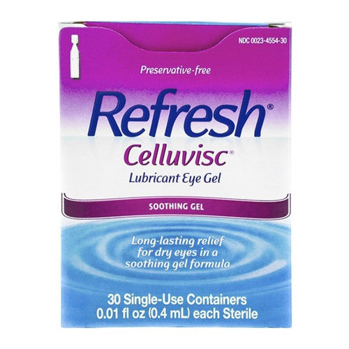 Refresh Celluvisc Lubricant Eye Gel, 30 Single Use Sterile Containers, 1 Pack